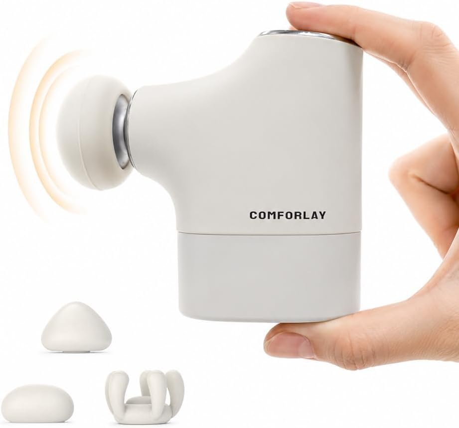 Portable Mini Massage Gun, Percussion Deep Tissues Muscle Massager, Compact Sports Travel Massage Gun, Portable Handheld Massager for Home, Gym, Office, Outdoors