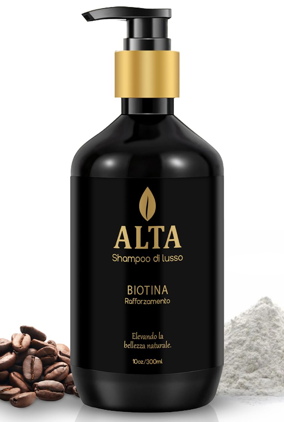 All Goods Alta Strengthening Biotin + Caffeine Shampoo 10oz – DHT Blocker Formula for Hair Loss & Thinning – Thickening, Volumizing & Strengthening Shampoo for Women & Men.