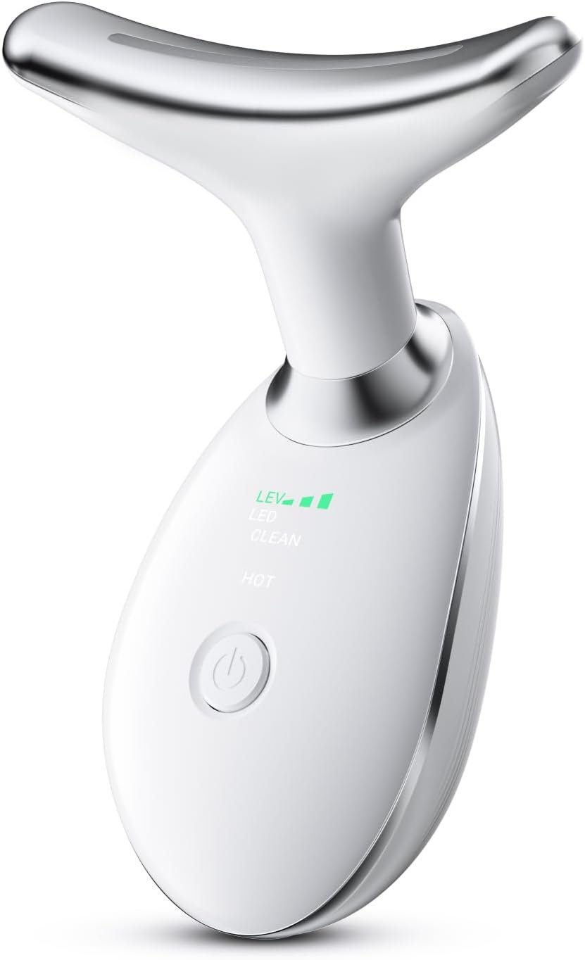 Neck and Face Skin Care Tool, Improve, Firm, Tightening and Smooth, White