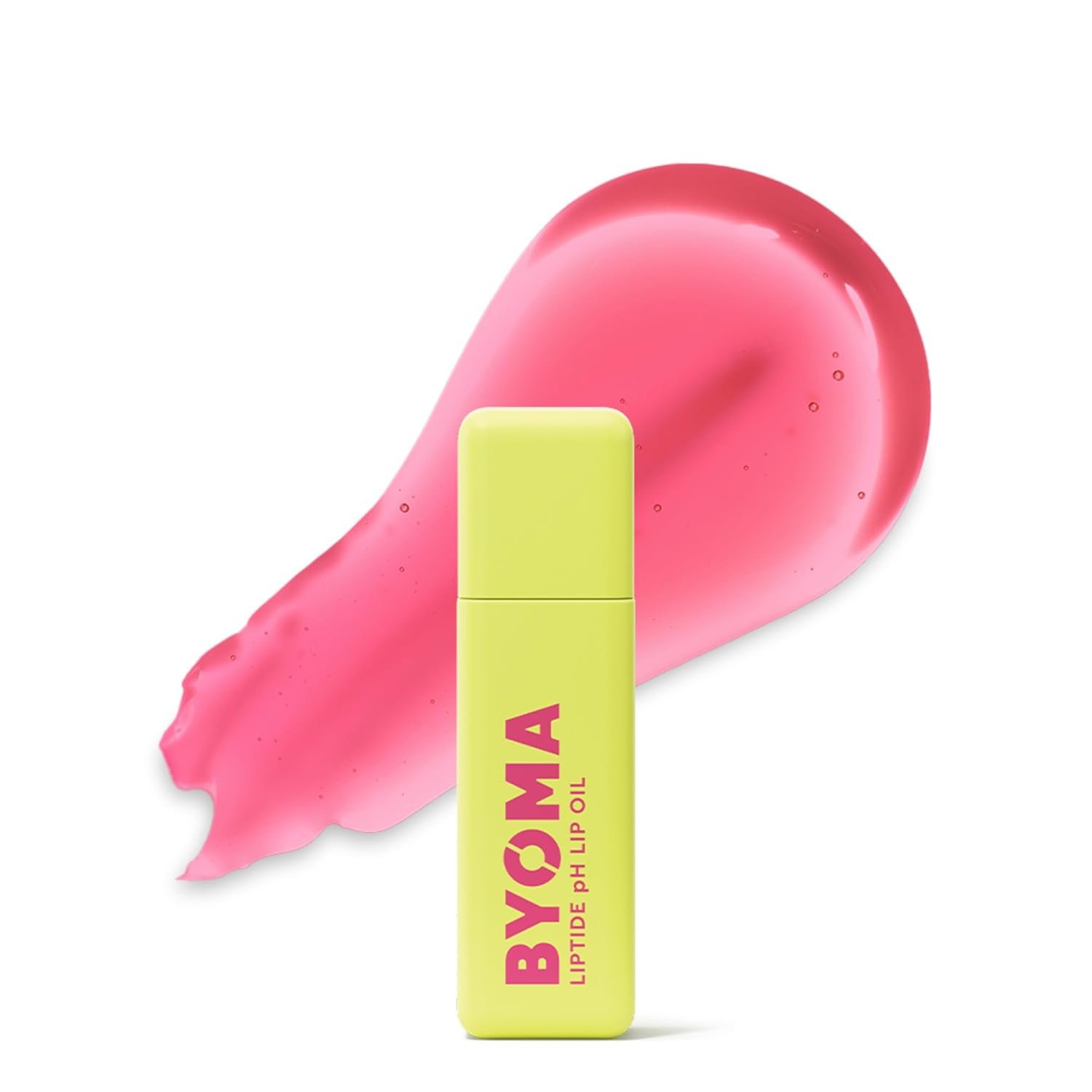 BYOMA Liptide pH Lip Oil – Glossy, Non-Sticky Gloss with pH Adaptive Tint – Peptide Lip Treatment with Peptides, Avocado & Tamanu Oils – Softens, Plumps, Hydrates – 0.16 oz