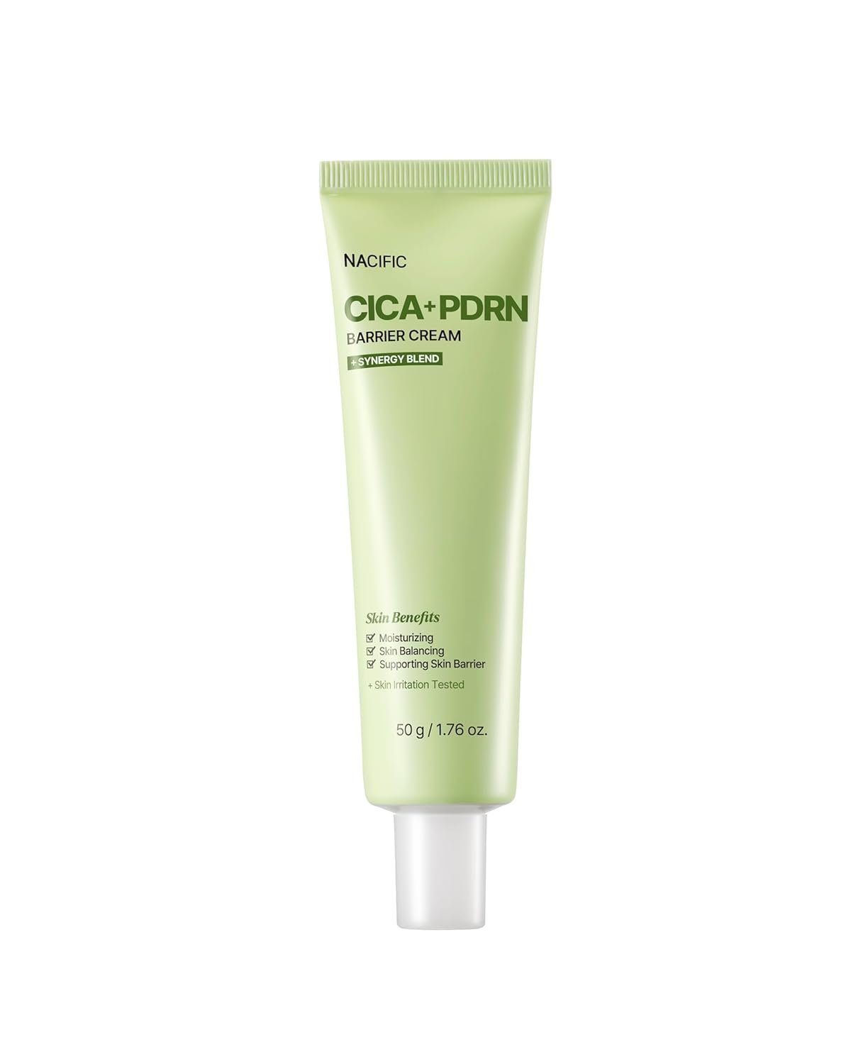 NACIFIC Cica PDRN Barrier Repair Cream, Korean Moisturizer with 76% Centella Asiatica, Skin Barrier Strengthening & Deep Hydration for Dry Sensitive Skin, Low pH Calming Face Cream, 1.76 oz (50g)