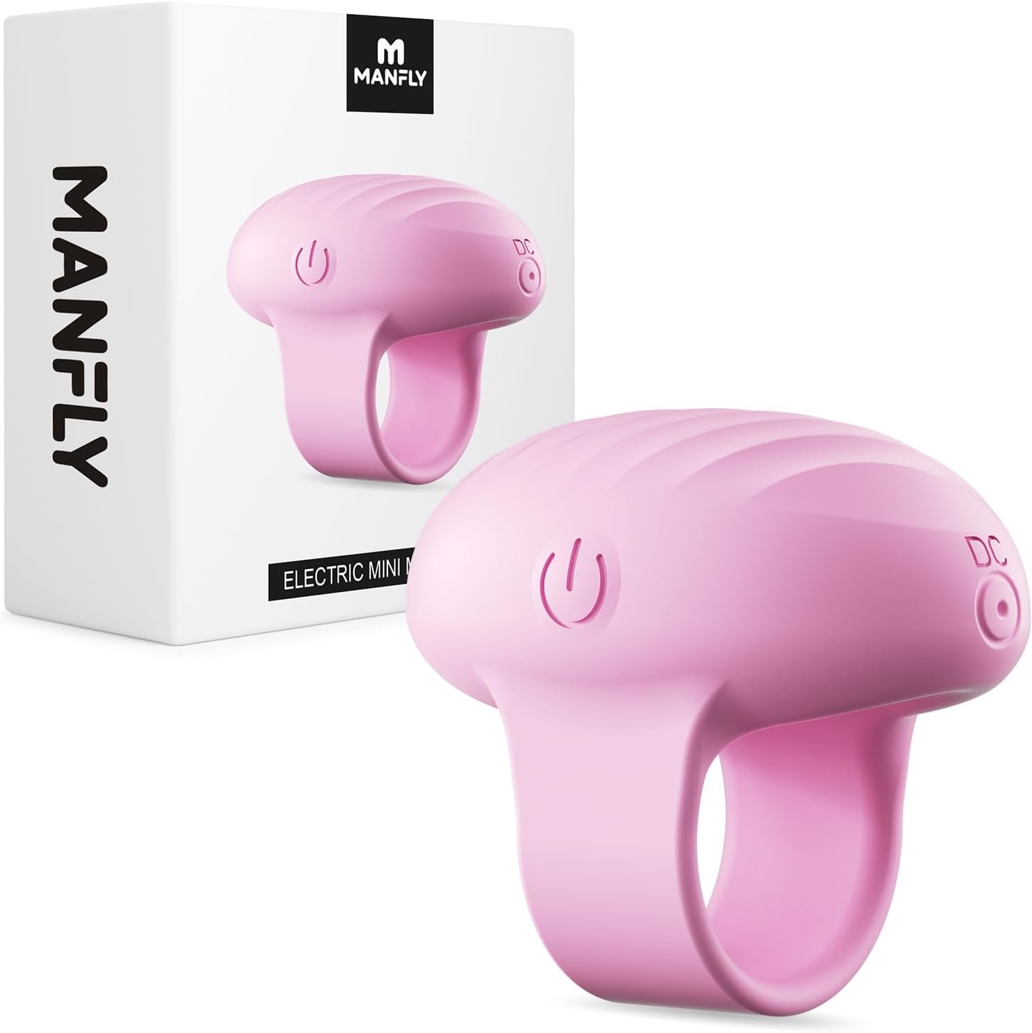 Mini Finger Massager, Waterproof Rechargeable Portable Powerful Massage Tool, Pink