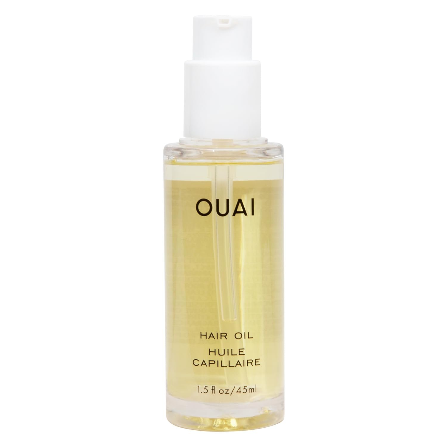 OUAI Hair Oil – Hair Heat Protectant Oil for Frizz Control – Adds Shine and Smooths Split Ends – Color Safe Formula – Paraben, Phthalate and Sulfate Free (1.5 fl oz)