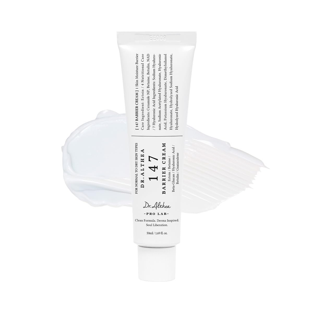 Dr.Althea 147 Barrier Cream | Daily Skin Barrier Care | Deep Hydrating with Hyaluronic Acid & Ceramides | Korean Vegan Skincare for All Skin Types | 1.69 Fl Oz (Ver.2 – Pack of 1)