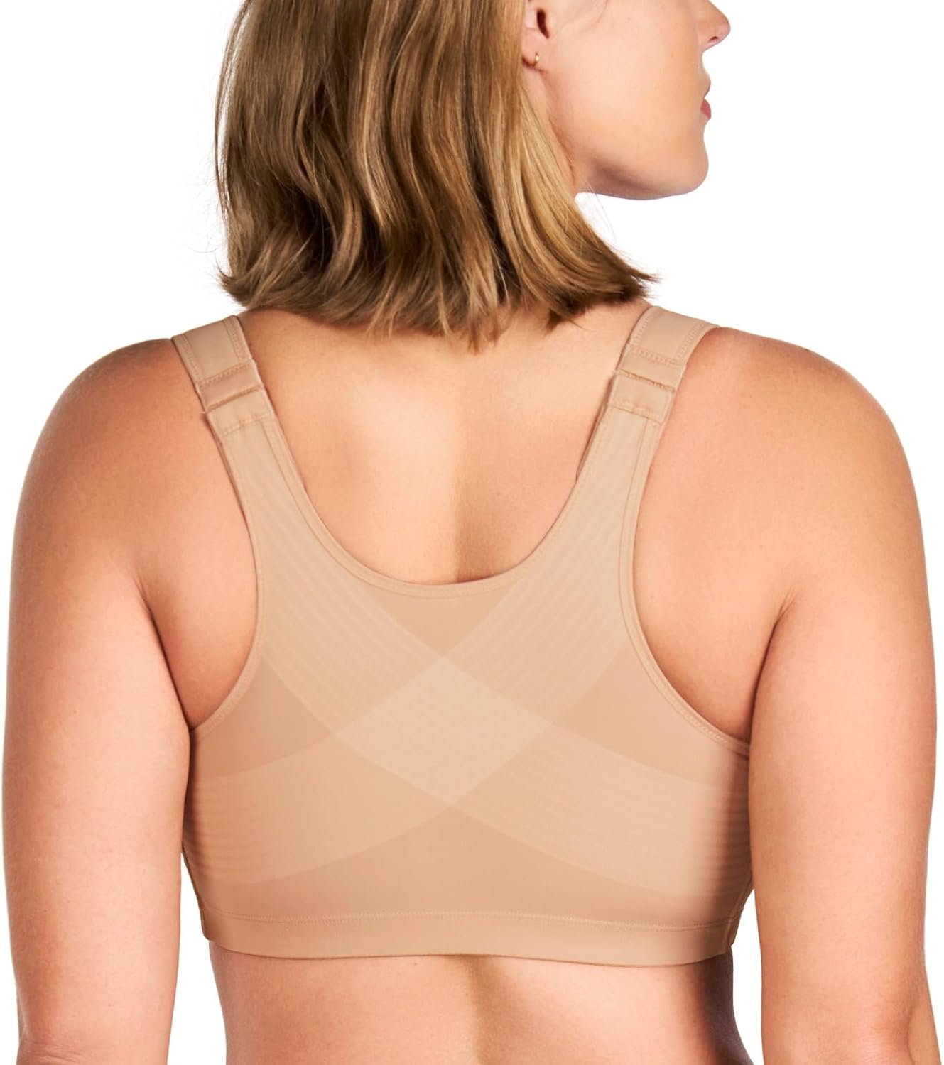 HSIA Posture Bras for Women – Front Closure Bra for Women No Underwire Back Support Plus Size Full Coverage Bra