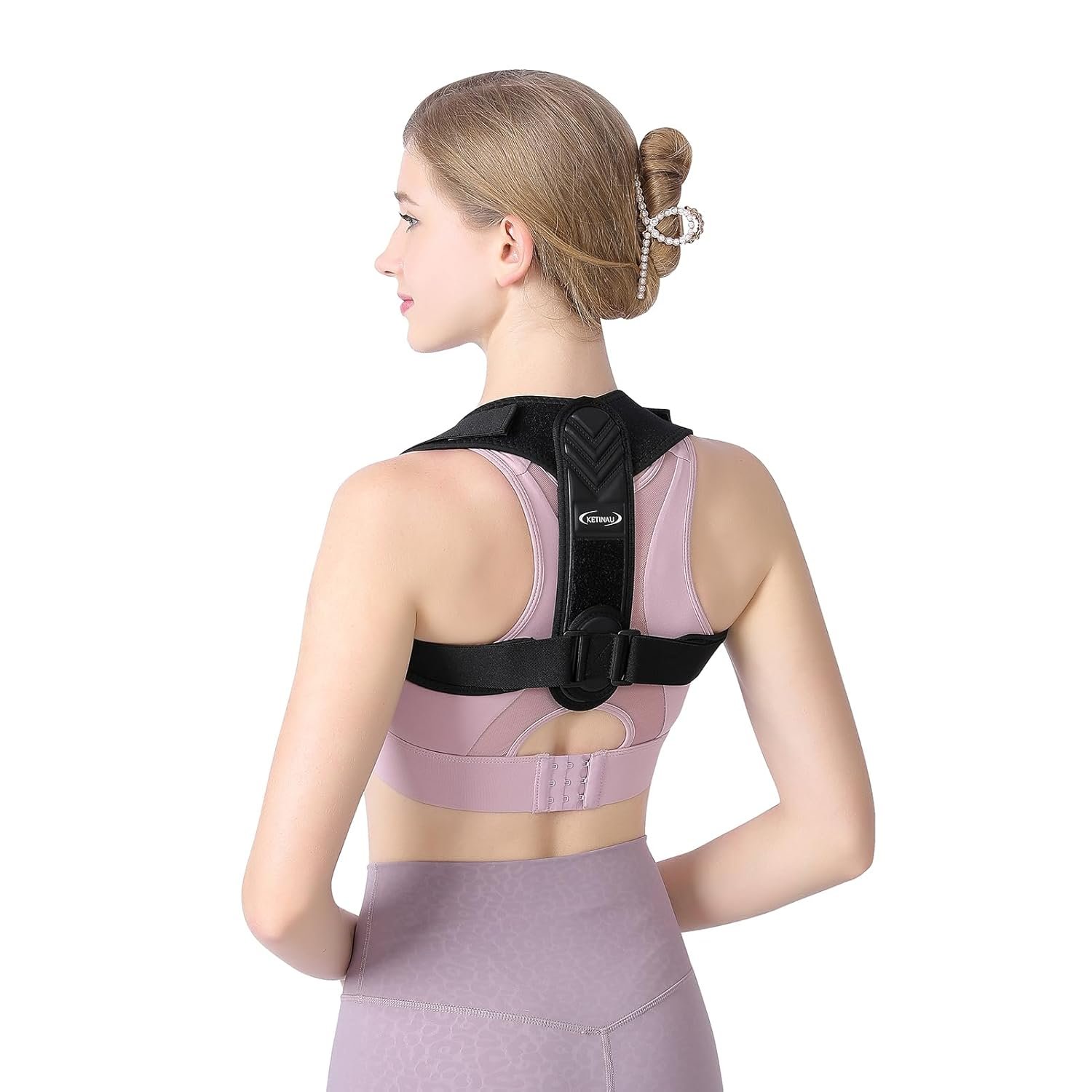 Posture Corrector for Women and Men, Adjustable Upper Back Brace for Clavicle Support, Comfortable Back Straightener Providing Pain Relief from Neck, Back, and Shoulder