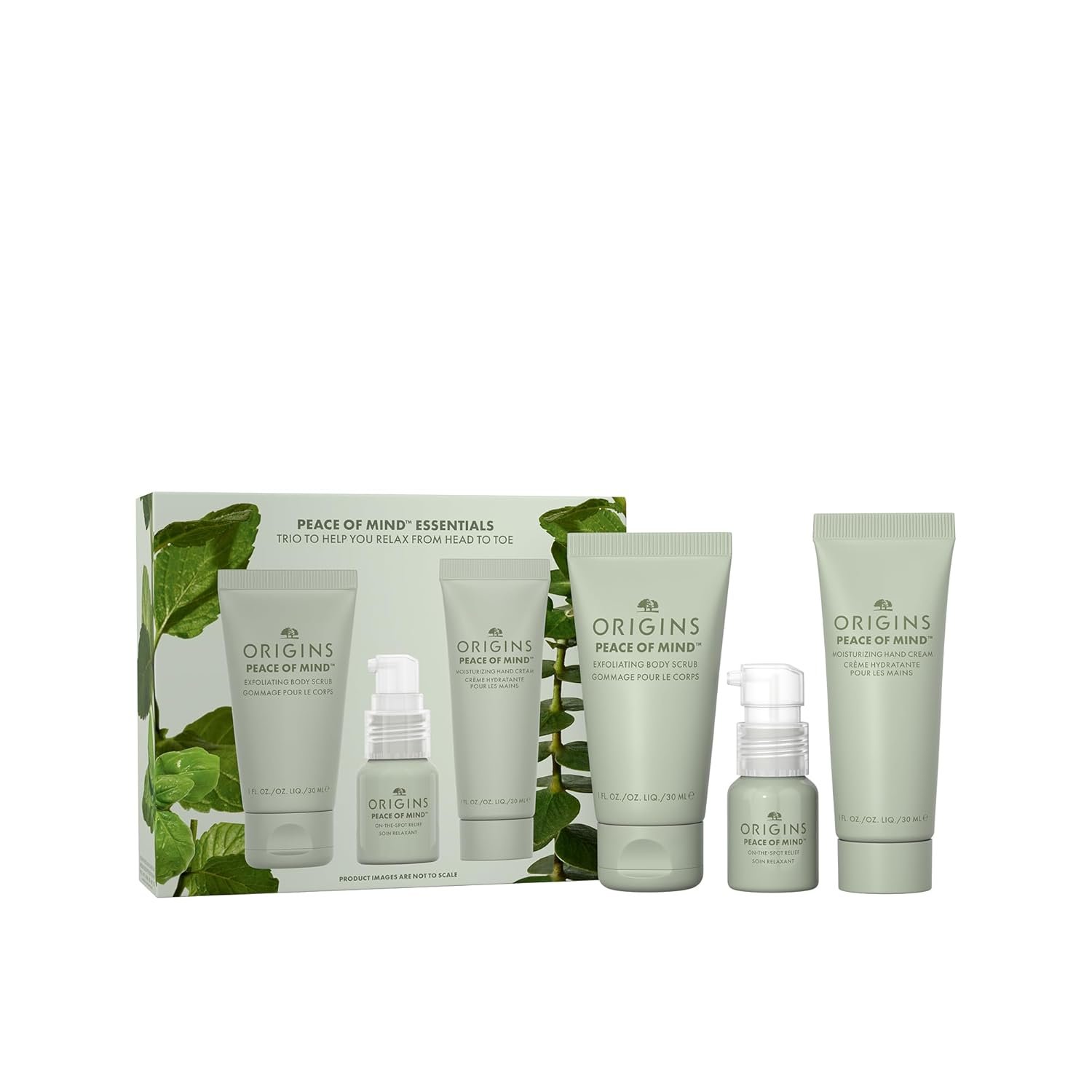 Origins Peace of Mind On-the-Spot Relief | Relaxing Aromatherapy Experience With Eucalyptus, Peppermint & Basil Essential Oils | Wellness Gift