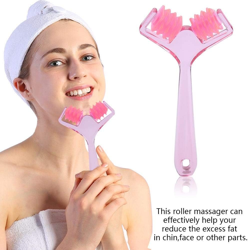 Semme Face Roller Massager,Slimming Remove Chin Neck Tightening Skin Face Fat Remover Manual Massage Tool,Beauty Tools Anti Aging Skin Care Face Up for Women