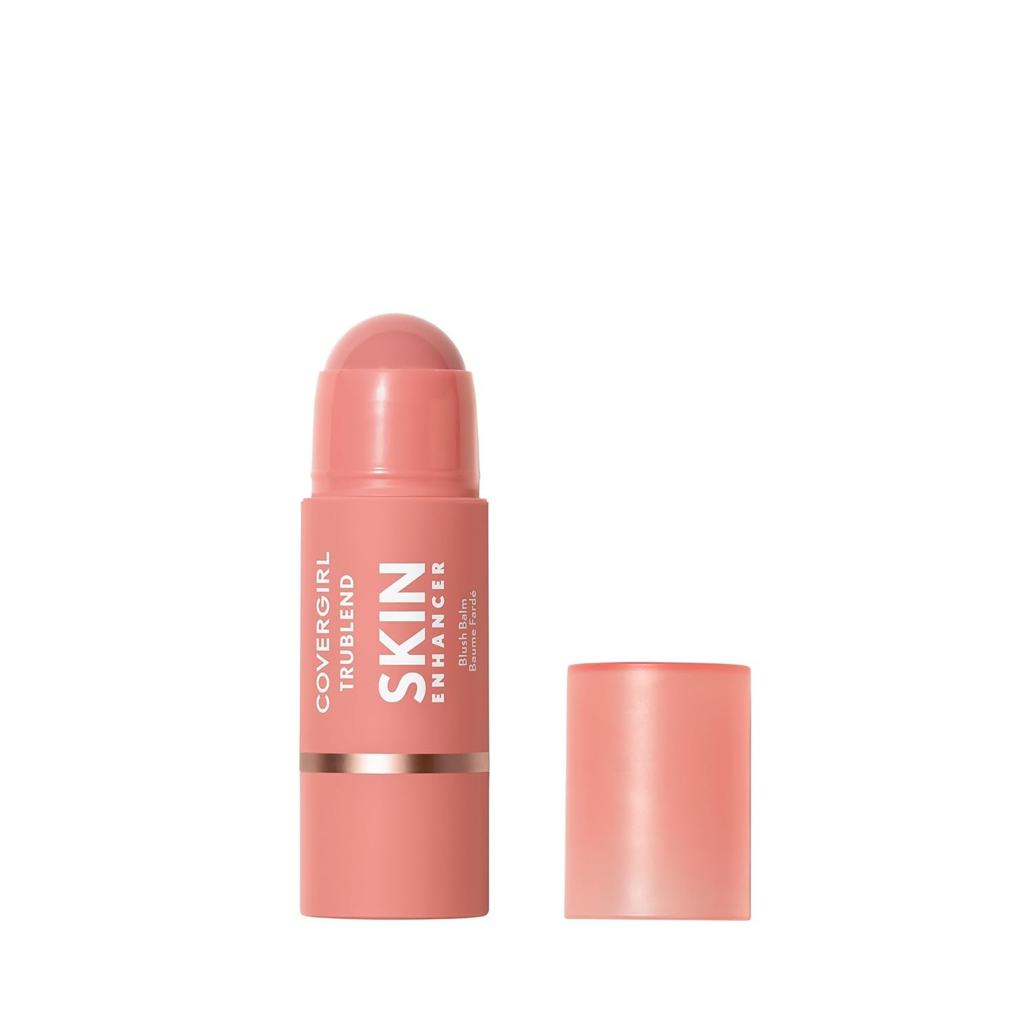 CoverGirl Trublend Skin Enhancer Blush Balm Stick, 220 Nude Flush, Vegan Formula, Easy to Use, Glides on Effortlessly, Non-Greasy, Doesn’t Crease, 0.21oz