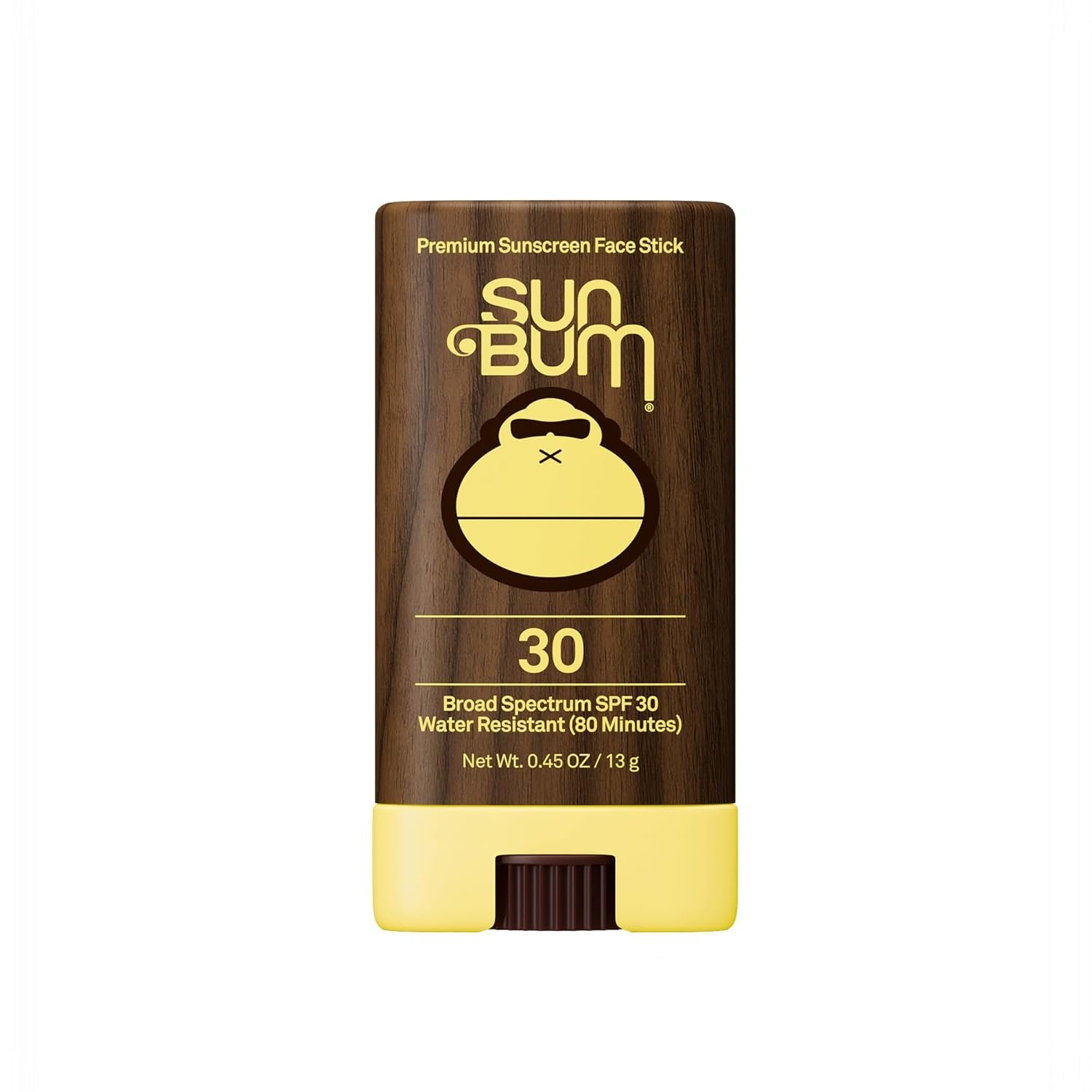 Sun Bum Original SPF 30 Face Stick Sunscreen – Water-Resistant Broad Spectrum Facial Sunscreen with Vitamin E – Hawaii 104 Act Compliant (Without Octinoxate & Oxybenzone) – Travel Friendly – 0.45 oz