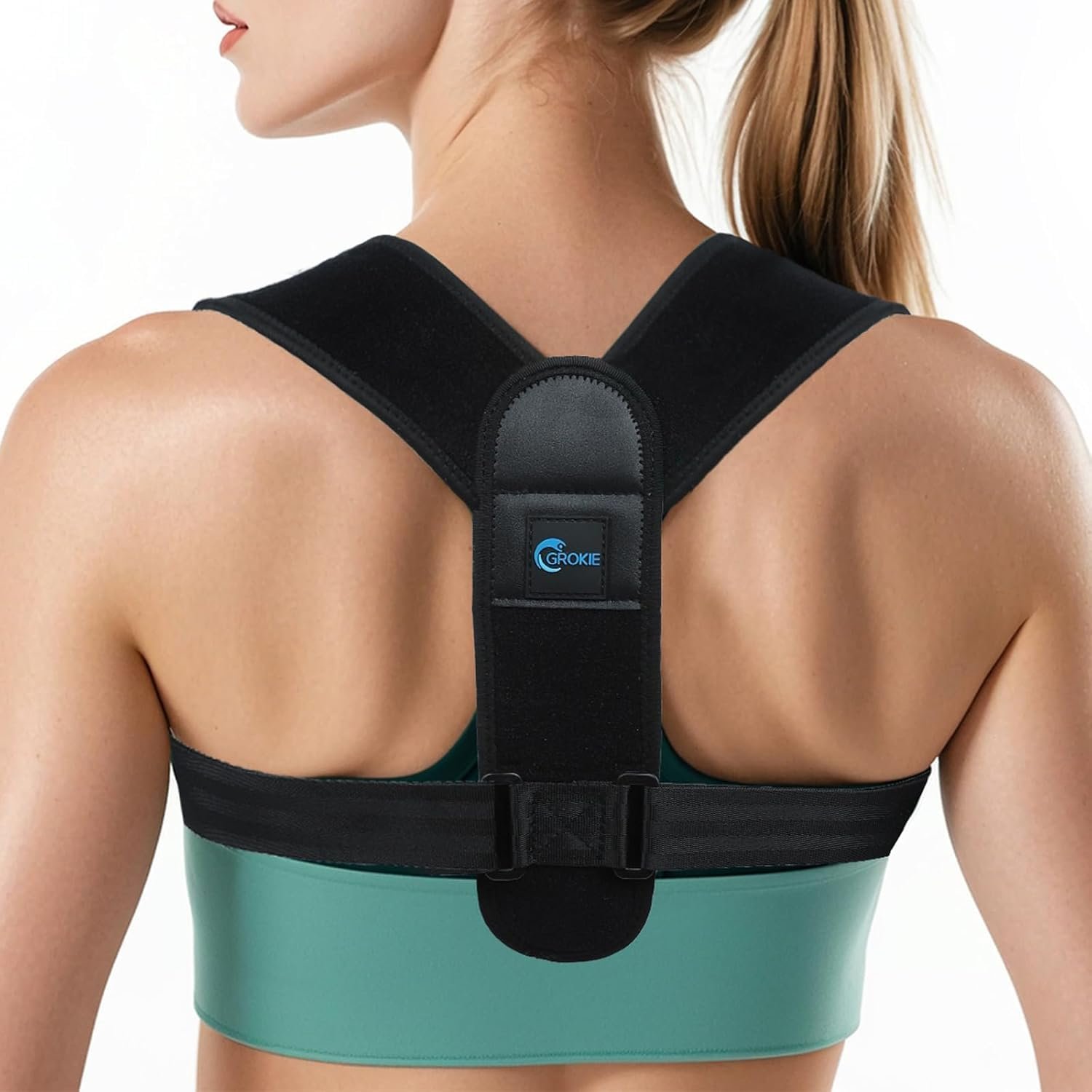 Posture Corrector for Women and Men – Back Brace for Rounded Shoulders & Upper Back Support – Breathable Shoulder Brace for Computer Work&Desk Job,Invisible Under Clothes, Large(Chest Size 28-45″)