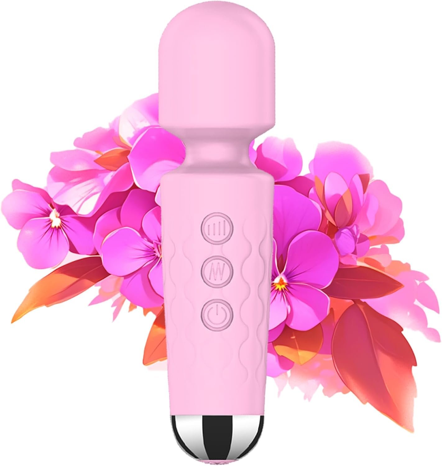 Back Small Bullet Massage for Women Rechargeable Electric Body Mini Personal Massager – for Foot – Arm Muscle Relaxation (Pink