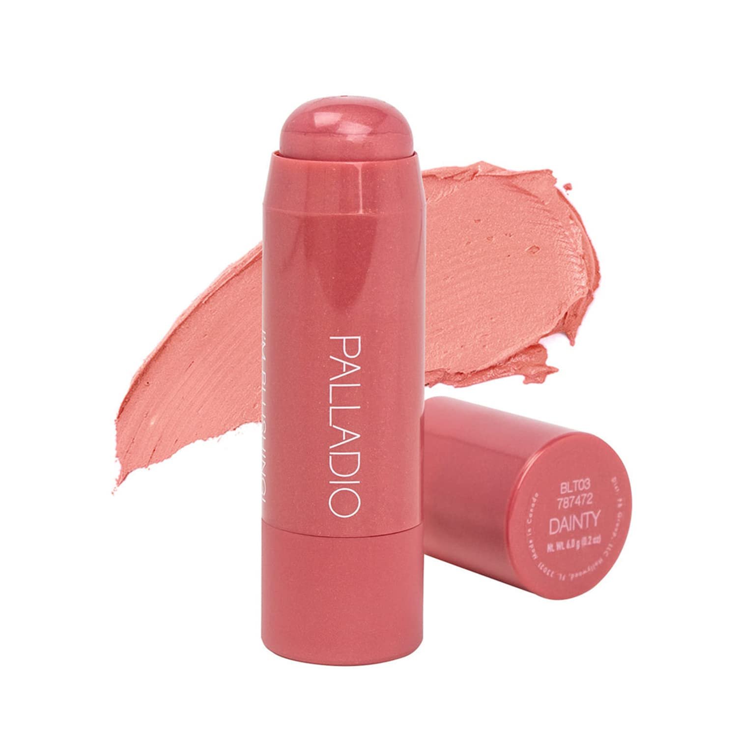 Palladio I’m Blushing 2-in-1 Cheek and Lip Tint, Buildable Lightweight Cream Blush, Sheer Multi Stick Hydrating formula, All day wear, Easy Application, Shimmery, Blends Perfectly onto Skin, Dainty