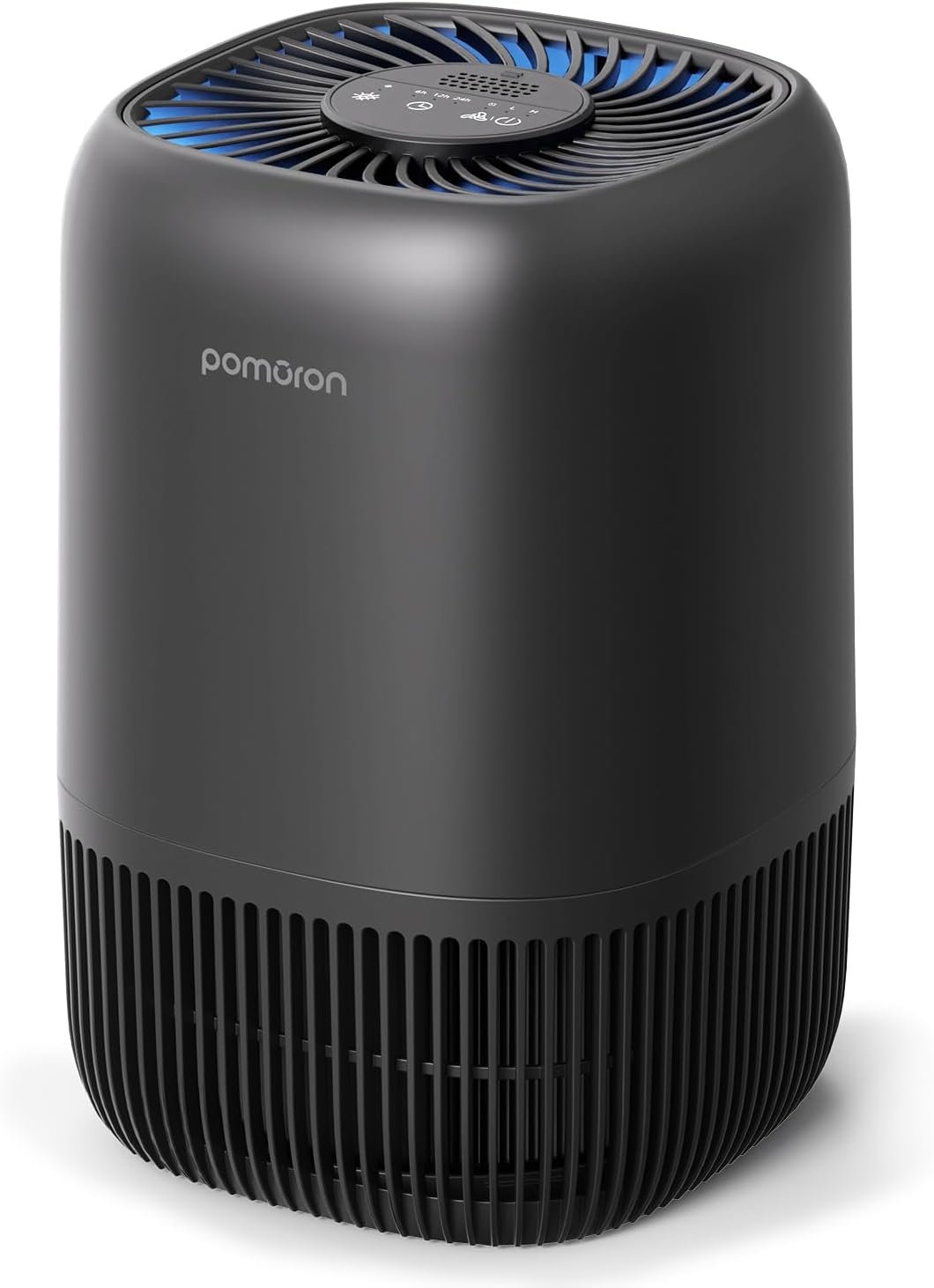 POMORON Air Purifiers for Bedroom Home, Air Filter Cleaner with Fragrance Sponge, 3-in-1 Premium Filter for Smoke, Allergies, Pollen, Pet Dander, Odor, Dust, Portable Air Purifier for Bedroom Office