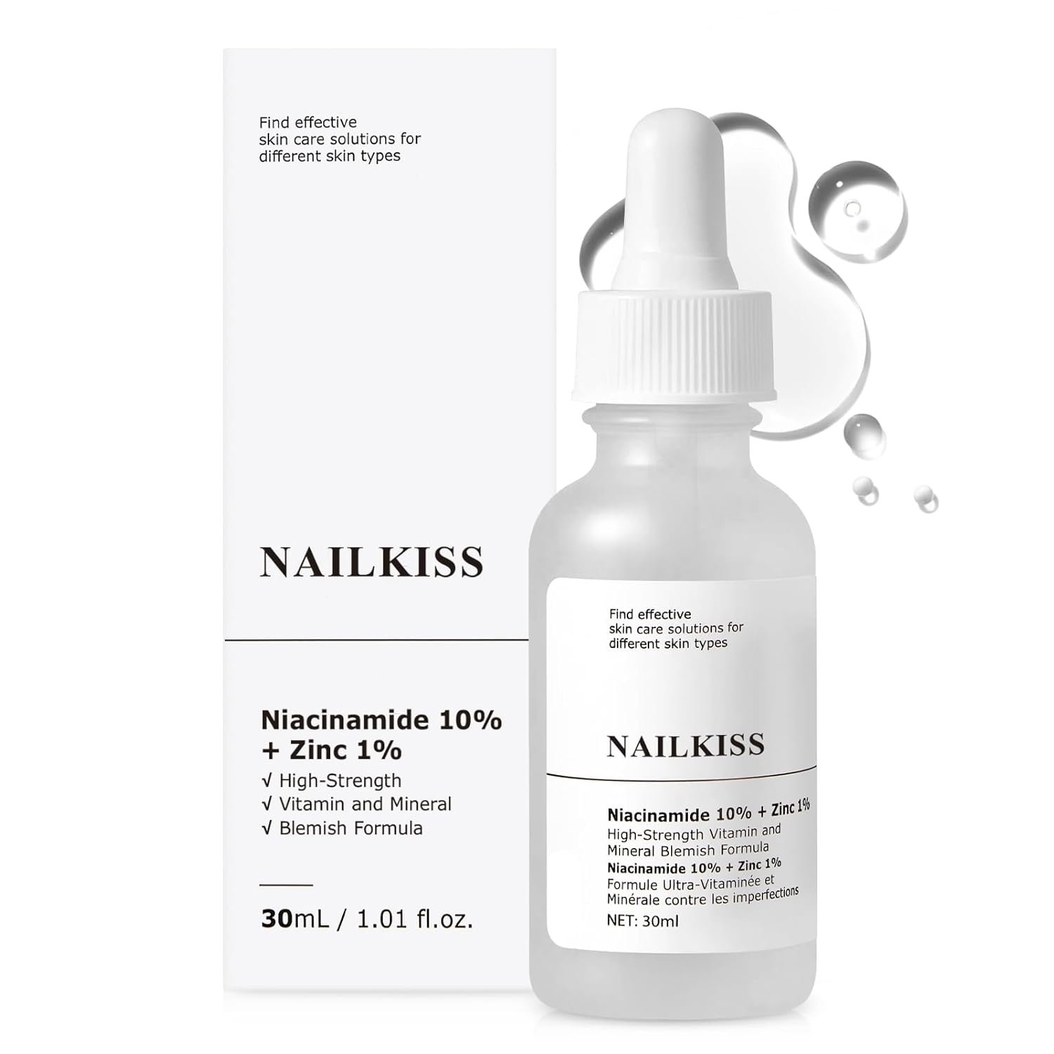 Niacinamide 10% + Zinc 1% Serum for Face, Anti Aging Hydrating for Moisturize Skin, Oil Control, Pores Reducer, Reduces Skin Dullness, Niacinamide Face Serum for Women and Men
