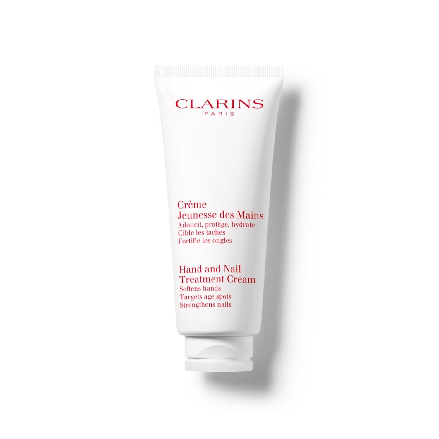 Clarins Hand and Nail Treatment Cream | Award-Winning | Softens, Nourishes and Shields Skin | Strengthens Nails and Conditions Cuticles | Natural Plant Extracts, Including Shea Butter