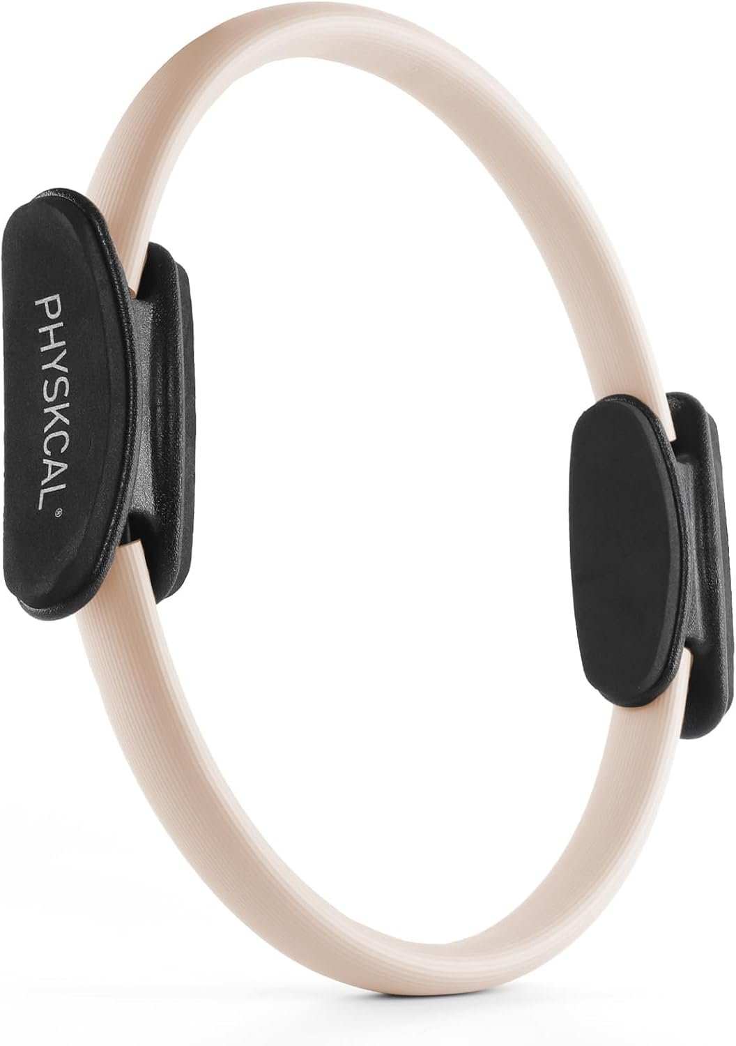 PhysKcal Pilates Ring, 15-Inch Magic Circle with Extra Thick Padded Handles, Pilates Equipment for Toning Inner Thighs, Arms and Strengthening Cores- Workout Guide Included