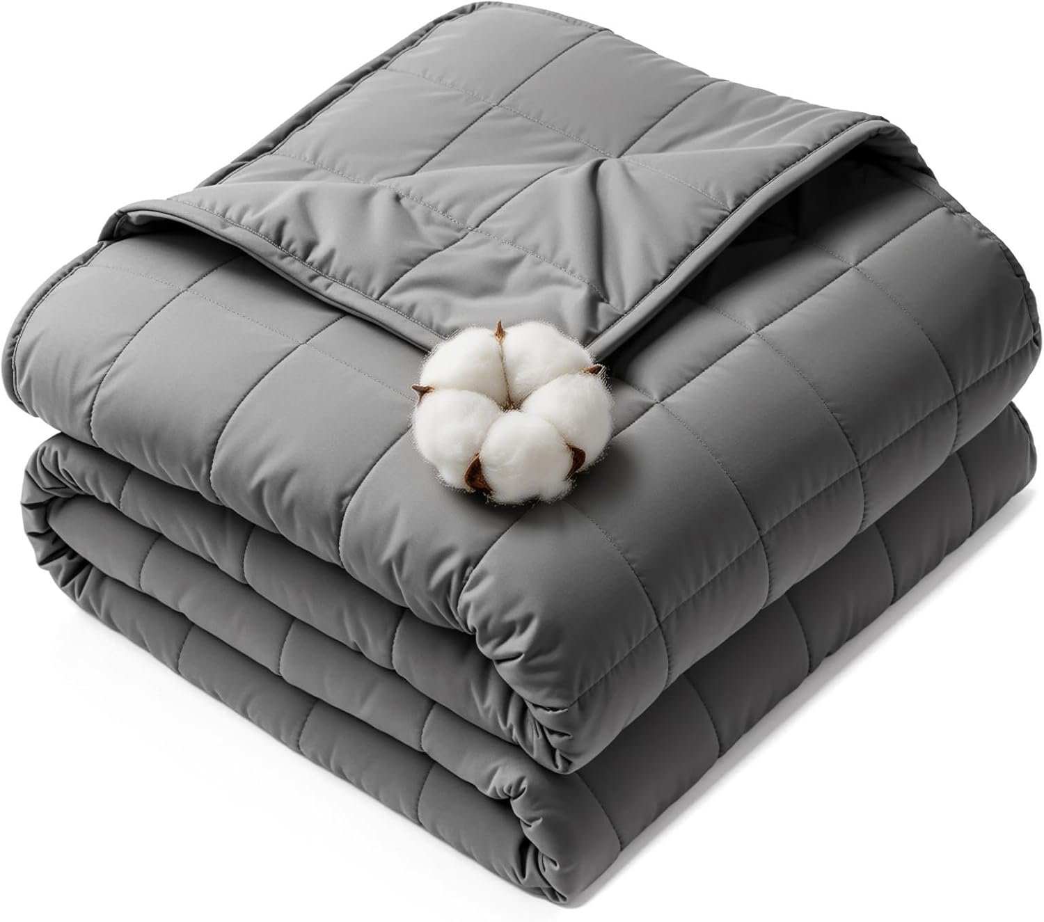 HCOIW Weighted Blankets for Adults – 15lbs,60” x 80”Queen Size Heavy Blanket for Sleeping, Machine Washable, Soft and Breathable Cooling Blanket with Premium Glass Bead,All-Season