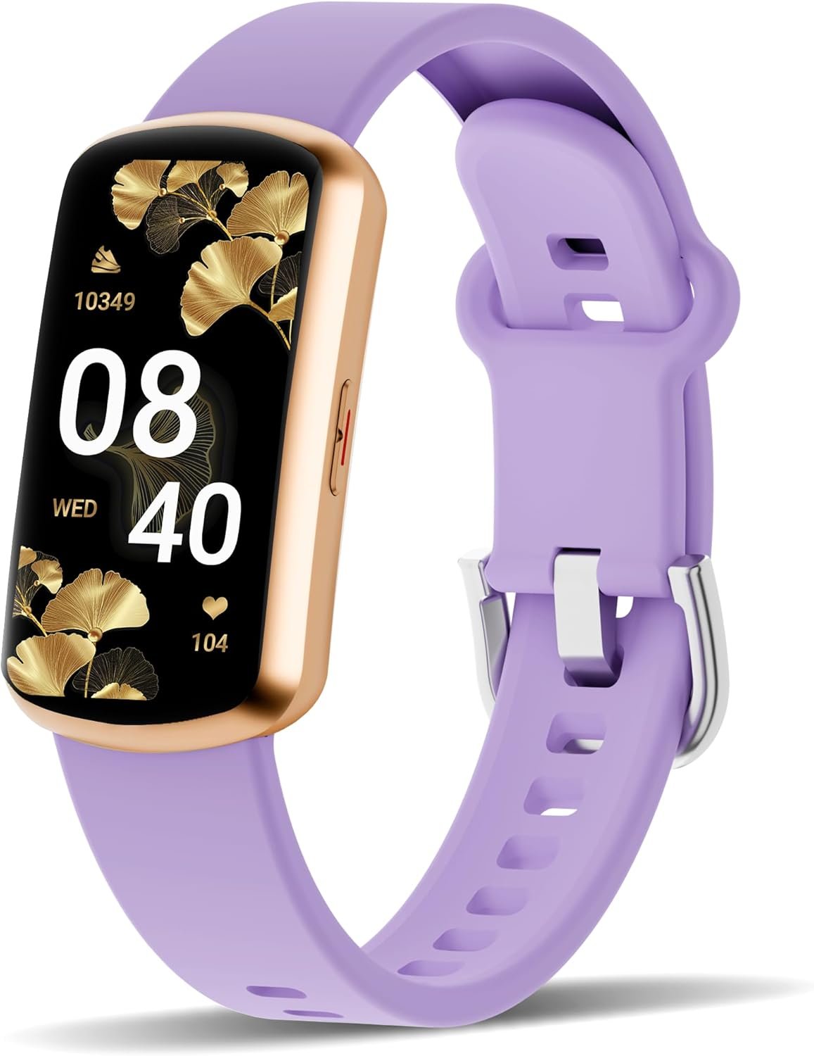 Health Fitness Tracker, Smart Watch with 24/7 Heart Rate, Activity Tracker with Blood Pressure and Blood Oxy-gen Monitor, 120 Sport Mode Waterproof Sleep Tracker for Women Men (Purple)