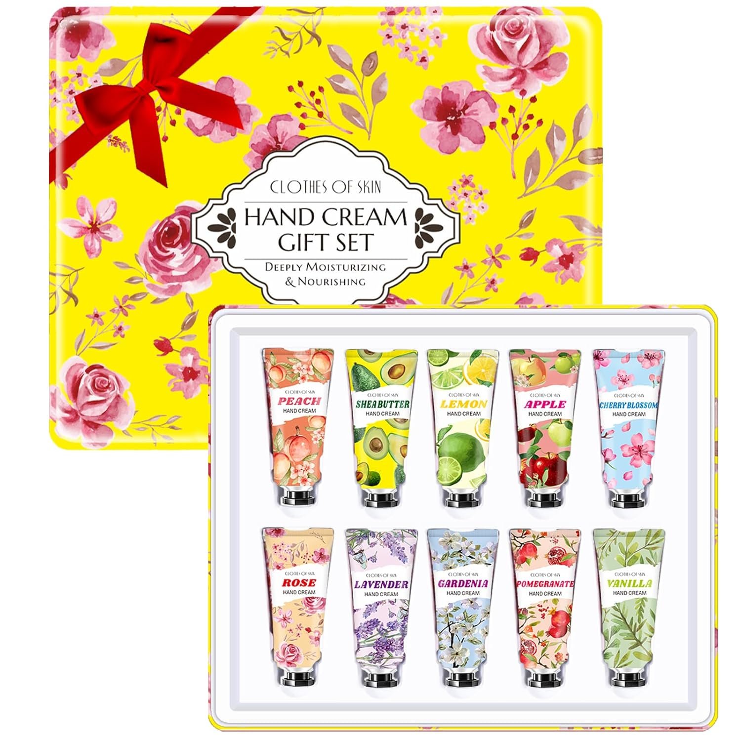 10 Pack Hand Cream Set,Mothers Day Gifts,Teacher Appreciation Gifts,Nurses Week Gift,Birthday Gift for Women,Teen Girls,Natural Plant Fragrance Travel Size Lotion Hand Cream for Dry Hands