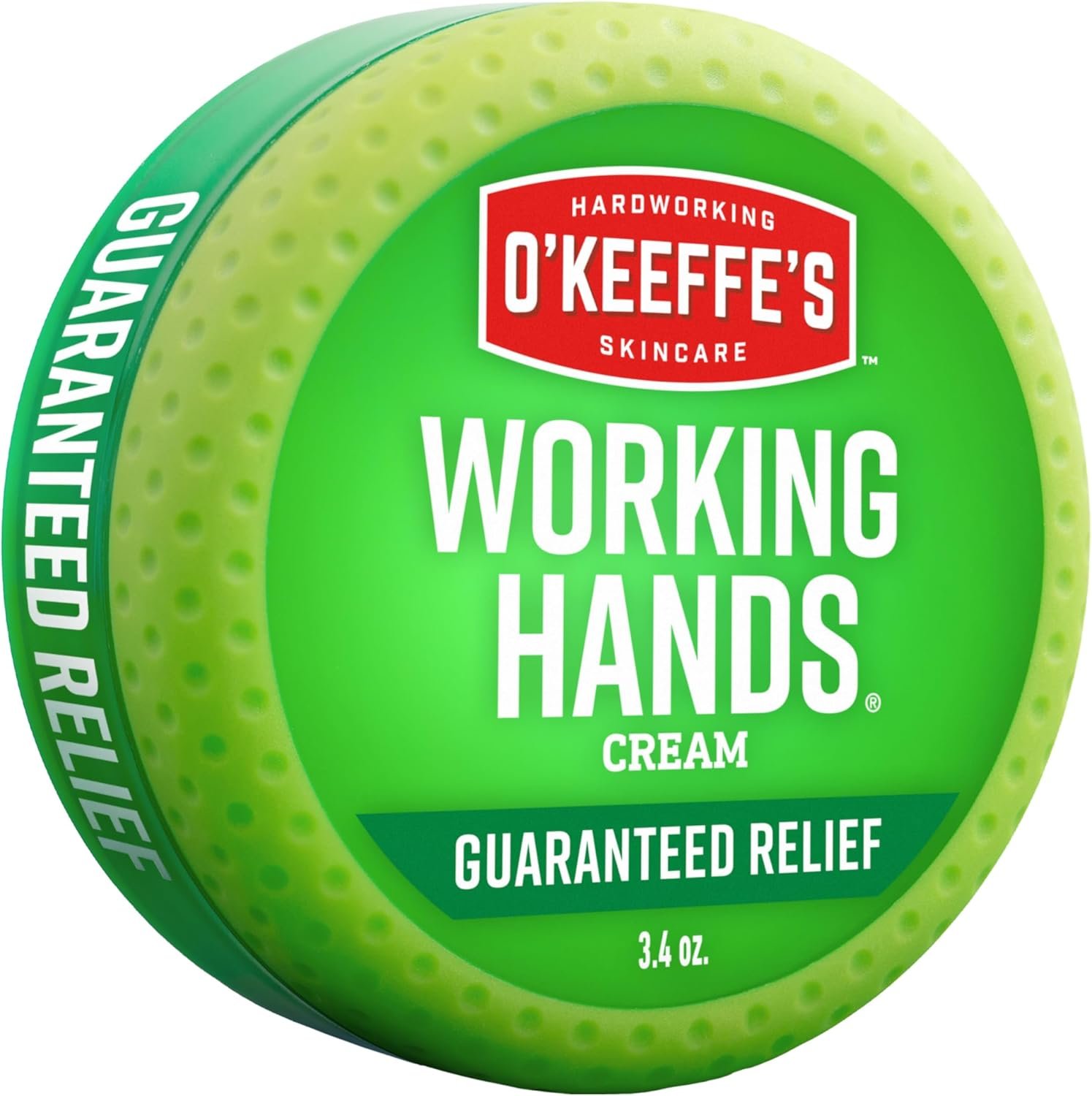 O’Keeffe’s Working Hands Hand Cream for Extreme Dryness – 3.4 oz Jar (1 Pack) – Repairing Skincare for Cracked, Dry Hands