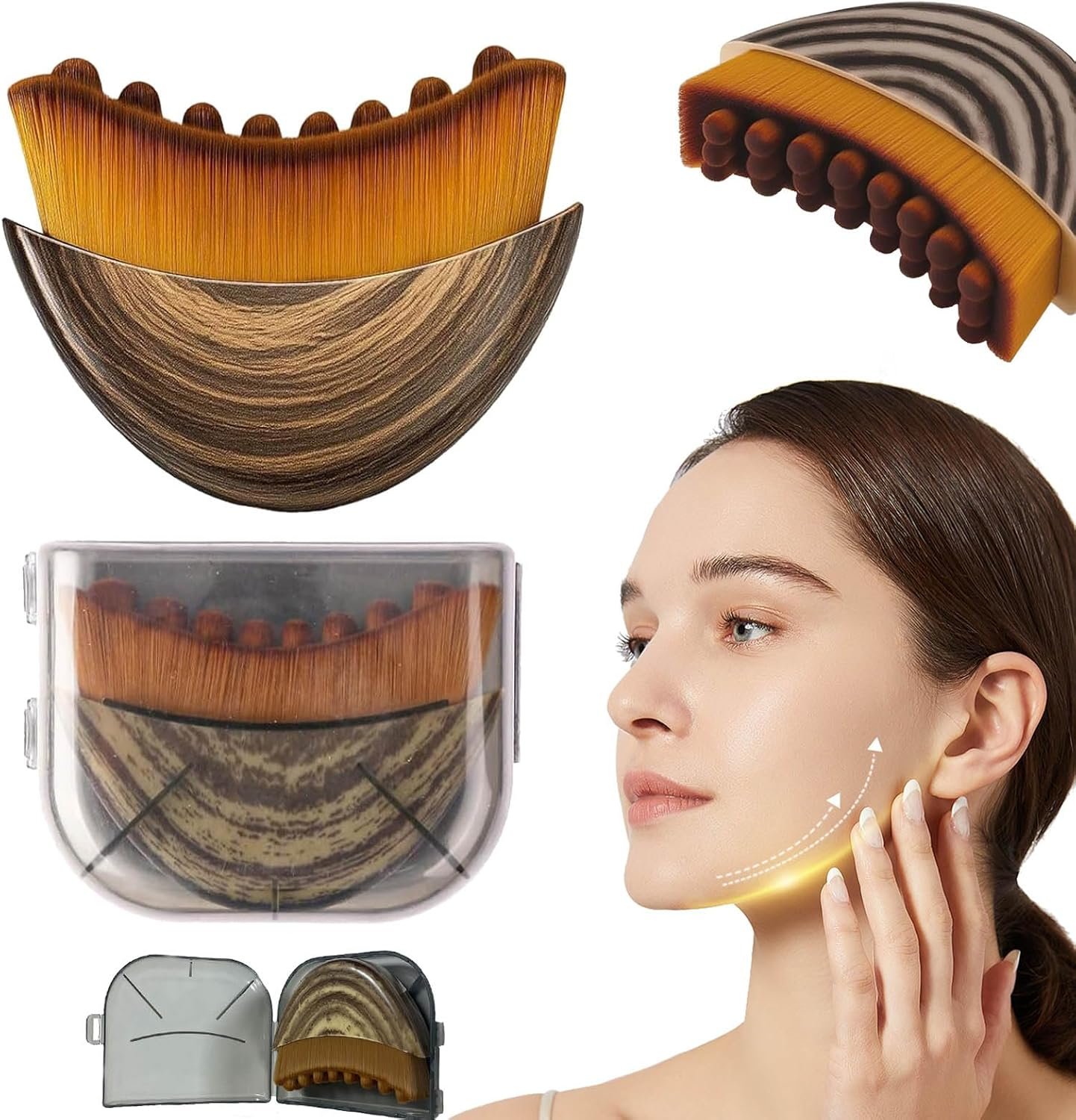 2026 New Lymphatic Contour Face Brush,Drainage Massager Facial Brush – Gentle Beauty Tool – Chin & Jawline Sculpting – for All Skin