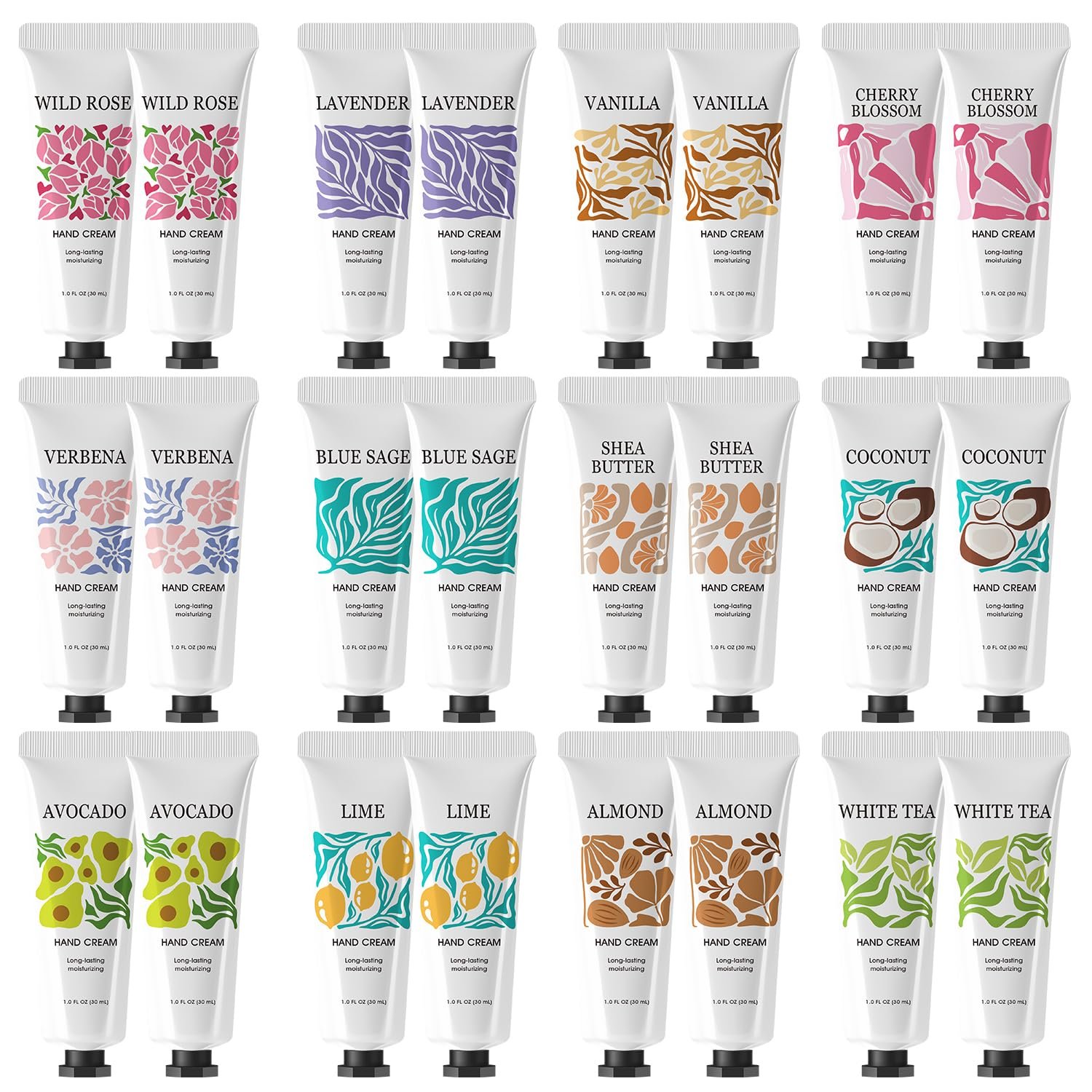 24 Pack Hand Cream Gifts Set for Women,Mothers Day Gifts Bulk,Teacher Appreciation Gifts,Nurses Week GiftHand Cream Travel Size Hand Lotion Bulk,Mini Moisturizer Lotion for Dry Hands,Bridesmaid Gifts