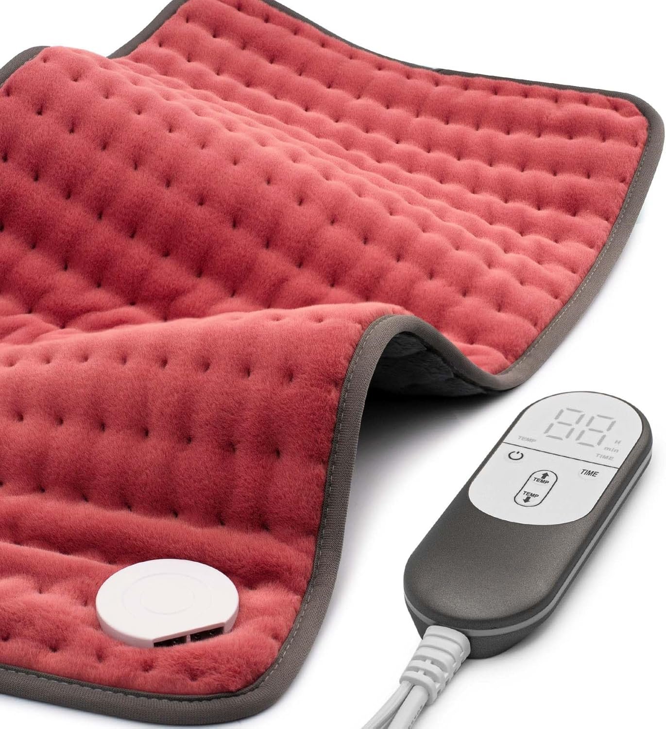 VALGELUIK Heating Pad for Back, Neck & Shoulder Pain Relief – 12″x24″ Electric Heat Pad, Auto-Off, Machine Washable, Moist/Dry Heat Options – Thoughtful Mother’s Day Gifts for Mom, Dad, Women & Men