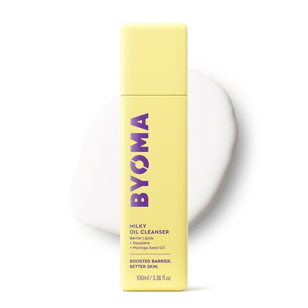BYOMA Milky Oil Cleanser – Hydrating Facial Cleanser for Skin Barrier Repair – Tri-Ceramide Face Wash for Sensitive Skin & All Skin Types – Deeply Hydrated Skin, No Oily Residue – 3.38 fl oz