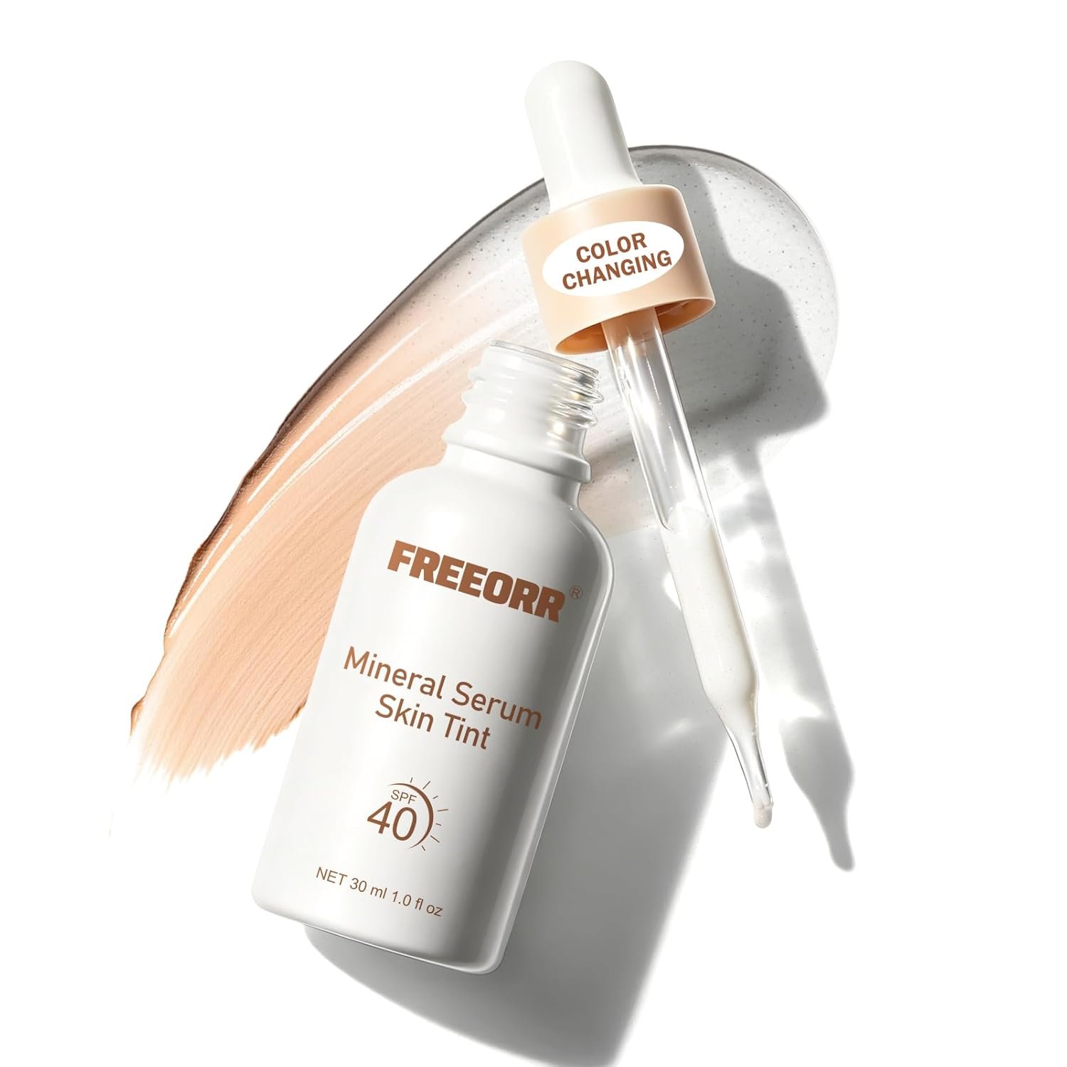 KYDA SPF 40 Liquid Color Changing Foundation, Mineral Serum Skin Tint, 3in1 Face Makeup for Mature Skin, Mirage Color Adjusting Foundation, Skincare & Moisturizer for Old Women