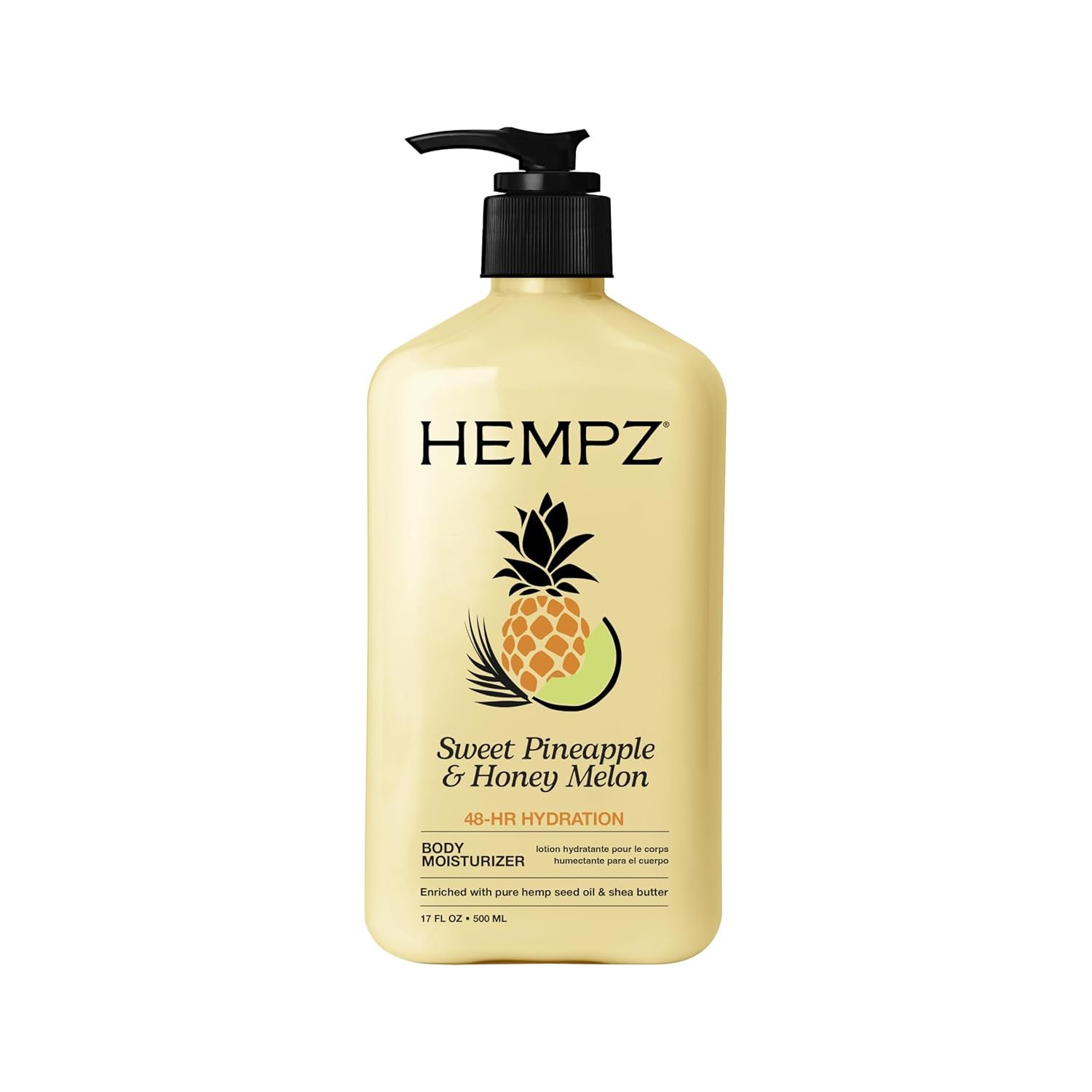 HEMPZ Body Lotion – Sweet Pineapple and Honey Melon – Daily Moisturizing Cream – 17oz