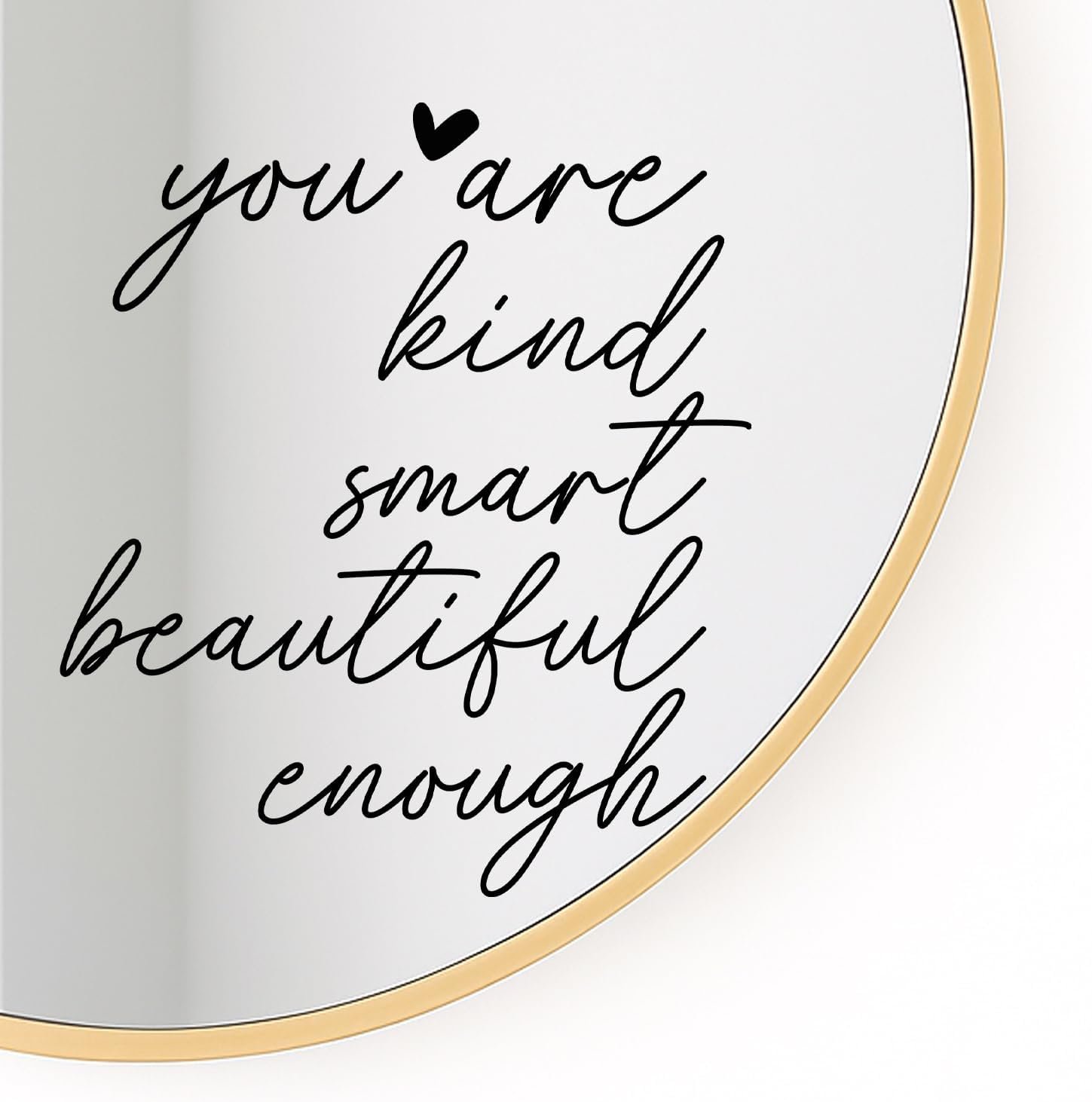 2X You are Kind Smart Beautiful Enough Mirror Decal, Motivational Affirmation Sticker for Women, Self-Love Mirror Quote – 6 Inch