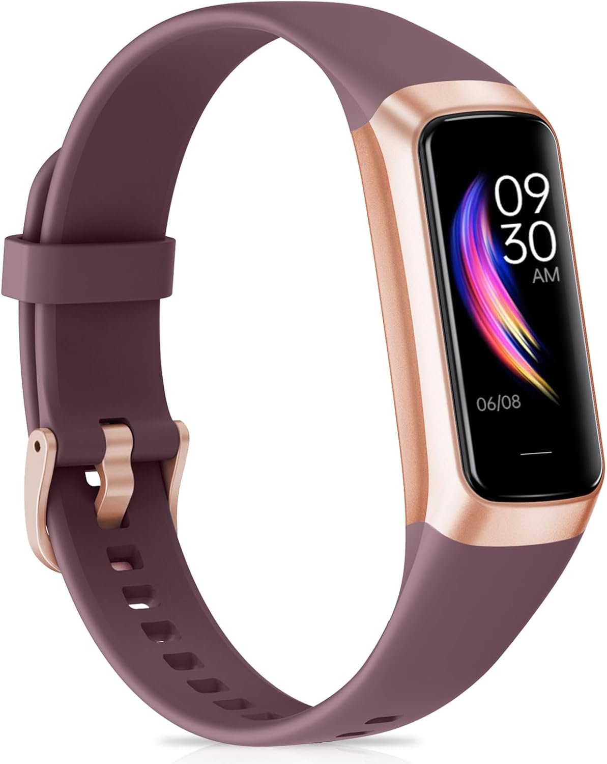 Fitness Tracker with 24/7 Heart Rate, Calorie, Blood Pressure, Stopwatch, Activity Tracker with 1.1″ AMOLED Screen, Waterproof Step Tracker for Android iPhones Men Women