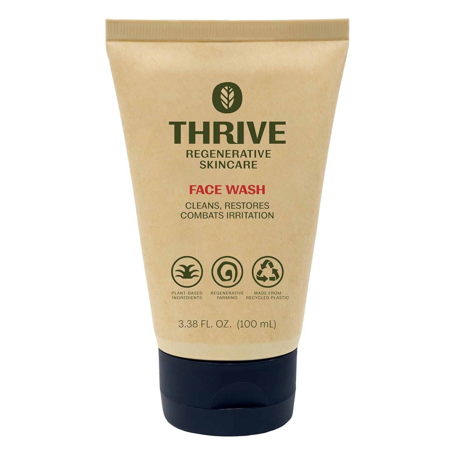 Thrive Natural Care Face Wash – Hydrating Daily Facial Cleanser – Gently Cleanses Face Without Over Drying – Vegan, Oil Free