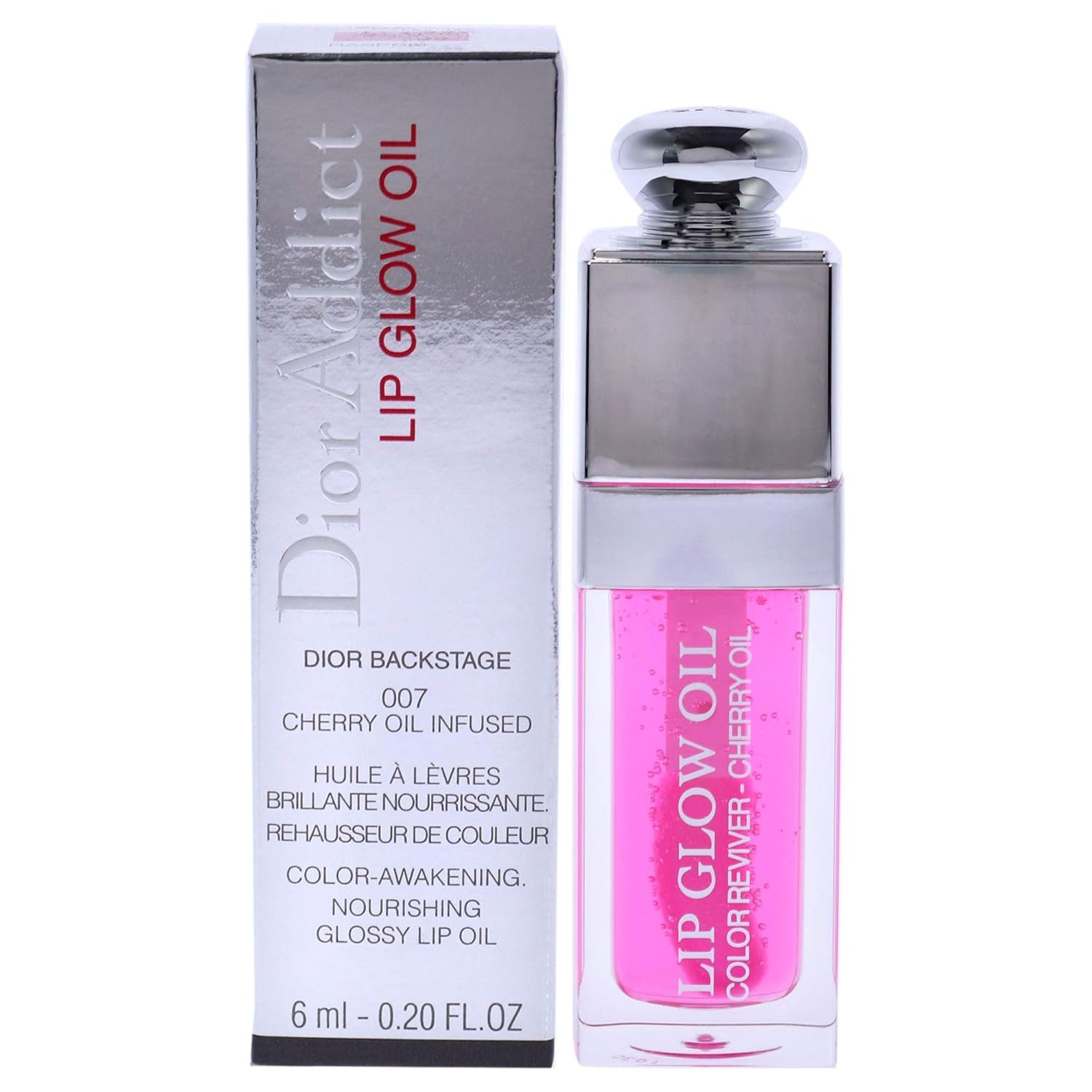 Christian Dior Addict Lip Glow Oil – 007 Raspberry Women Lip Oil 0.2 oz