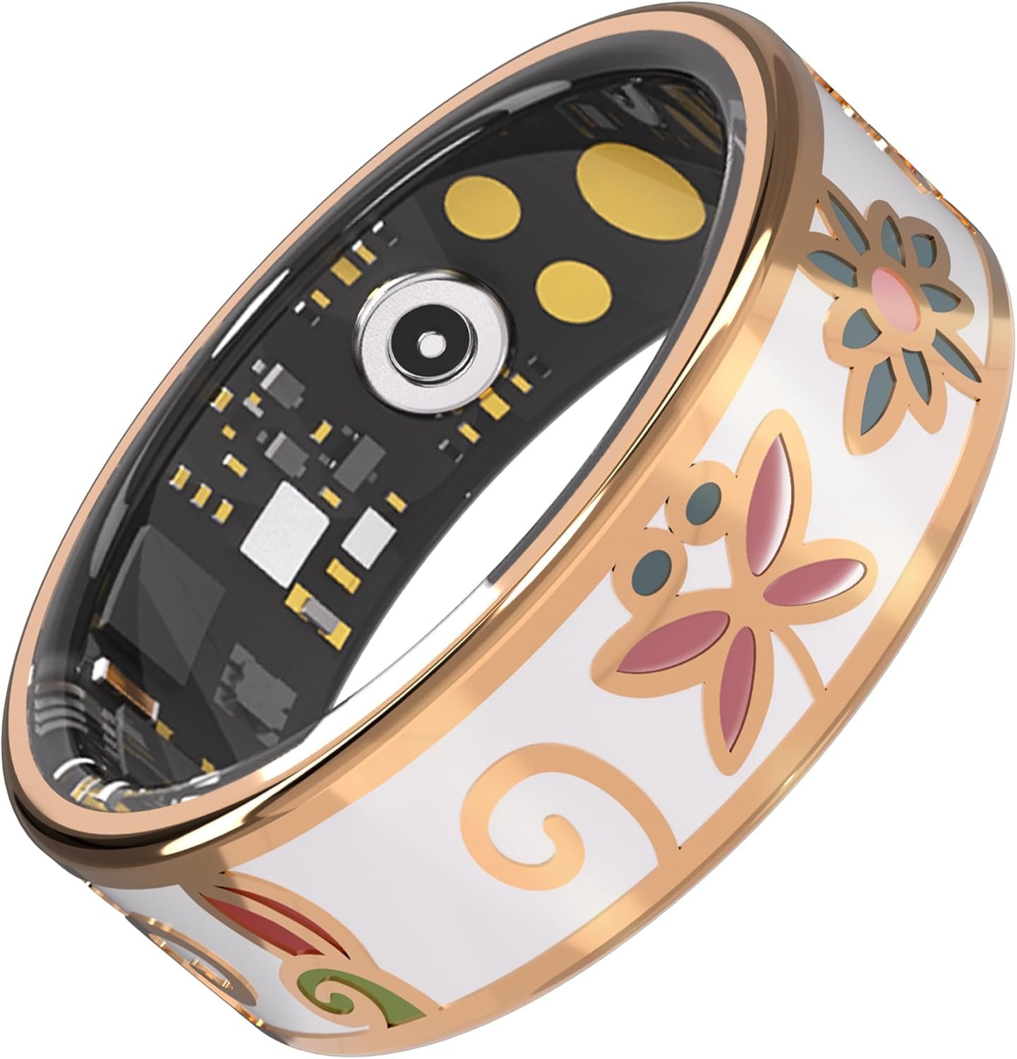 Enamel Craft Smart Ring for Women & Men – No Subscription Fee Fitness Tracker with Sleep Tracking, Heart Rate, SpO2 – IP68 Waterproof for iPhone Android – Activity Tracker, Remote Camera (9)