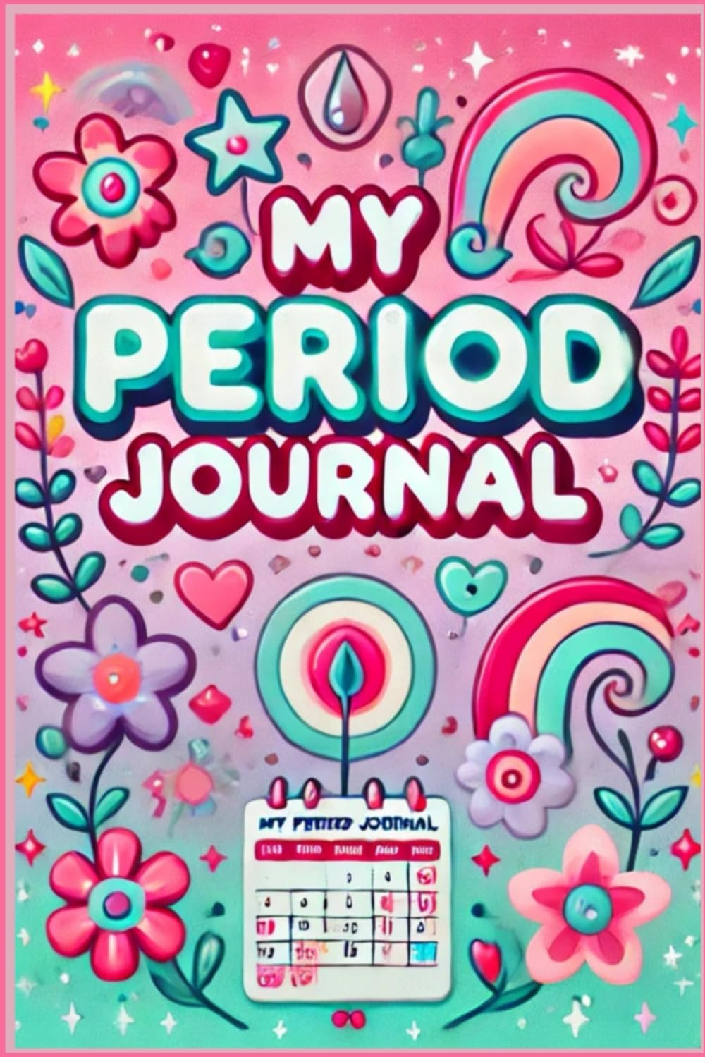 My Period Journal: Monthly Menstrual Cycle Tracking for Women, Teens, &Girls To Monitor Monthly PMS Symptoms