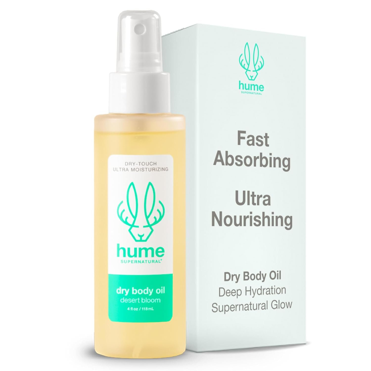 HUME SUPERNARURAL Dry Body Oil Spray – Non-Toxic Moisturizing Mist for Dehydrated or Sensitive Skin, After Shower Body Oils for Women Men, Nourishing Prickly Pear, Apricot, Fast Absorbing Plant-Based