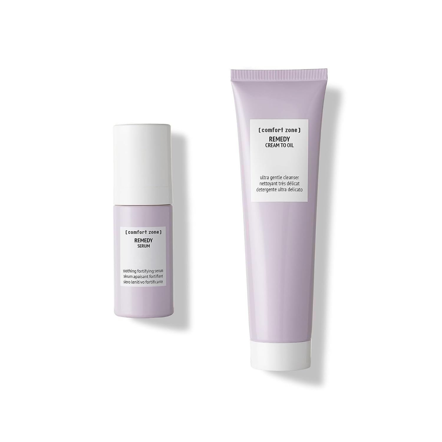 [ comfort zone ] Remedy Soothing Face Cleanser & Serum Duo, with Soothing Serum (30ml) and Nourishing Cream To Oil Cleanser (150ml), Soothing and Fortifying Routine, for Sensitive Skin (2 Piece Set)