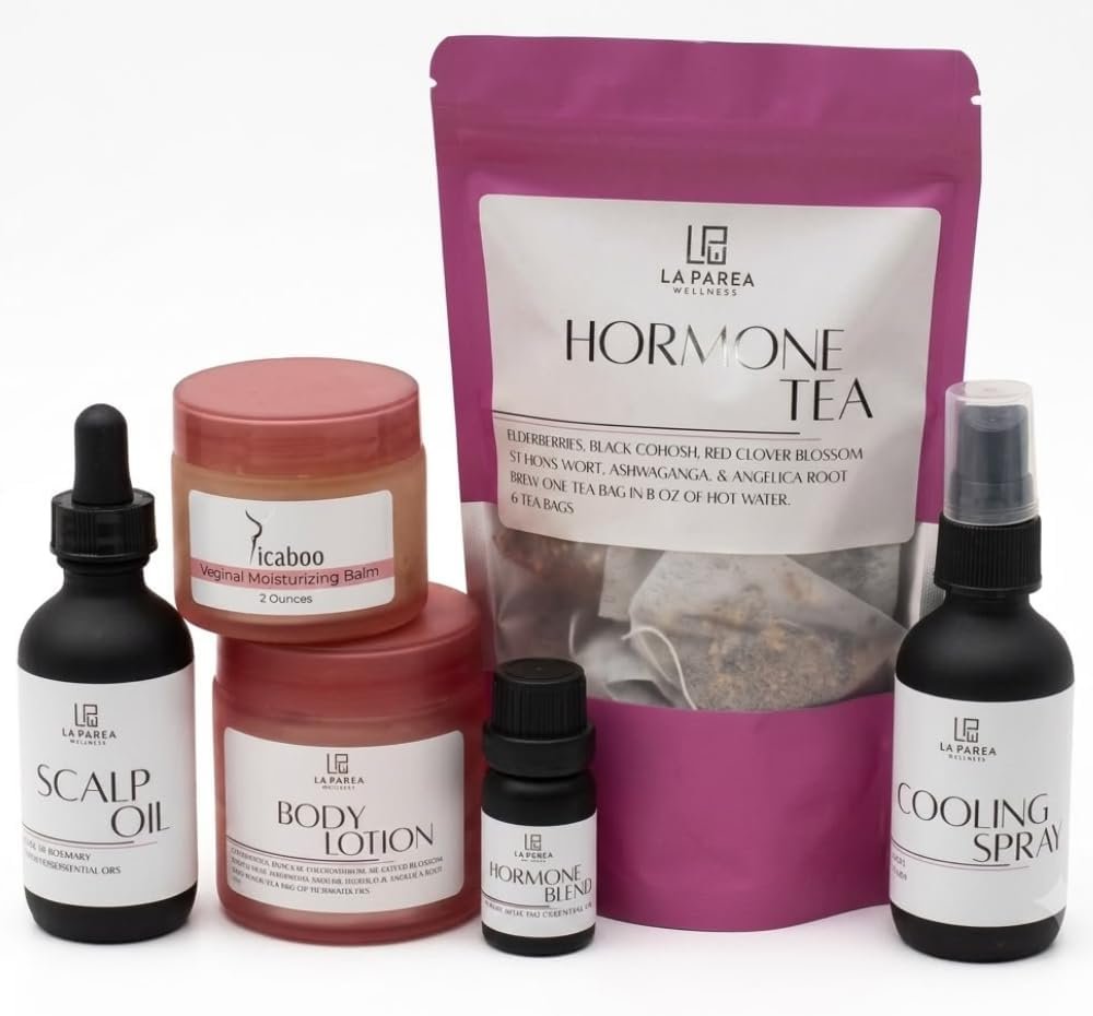 Women Hormone Balance Kit by La Parea Wellness | Self care for women over fourty, hormone balance, night sweats, skin dryness, hair loss