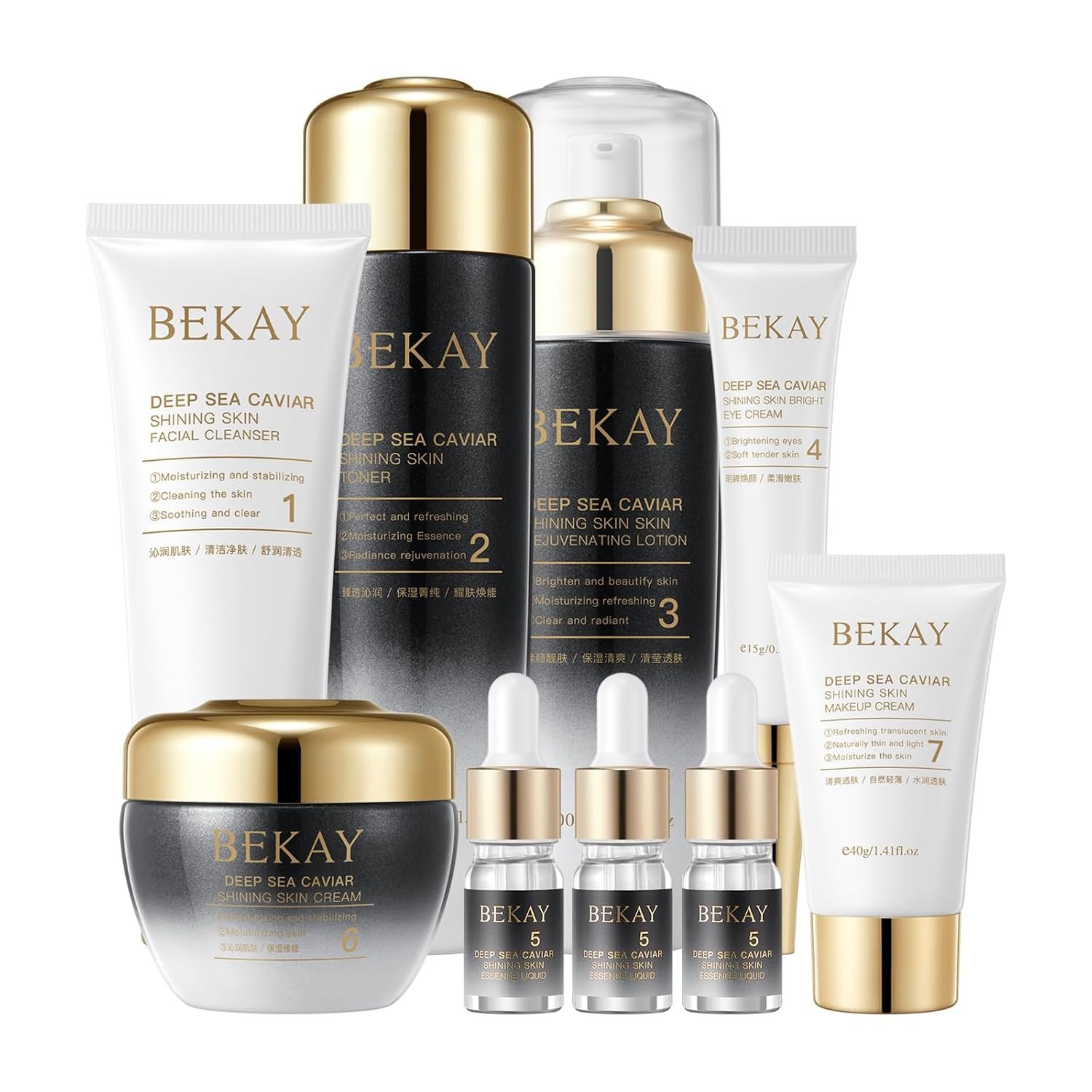 9-In-1 Skin Care Set For Women Moisturizing Rejuvating Anti-Wrinkle Skin Care Kit For Women’s Daily Skincare Routine